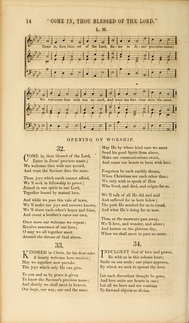 Church Pastorals, hymns and tunes for public and social worship page 14