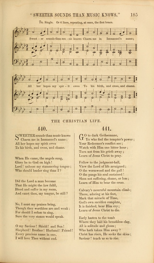 Church Pastorals, hymns and tunes for public and social worship page 185