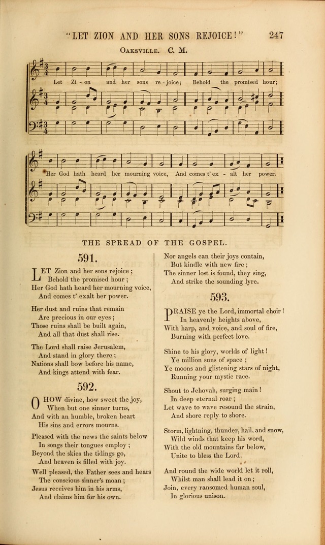 Church Pastorals, hymns and tunes for public and social worship page 247