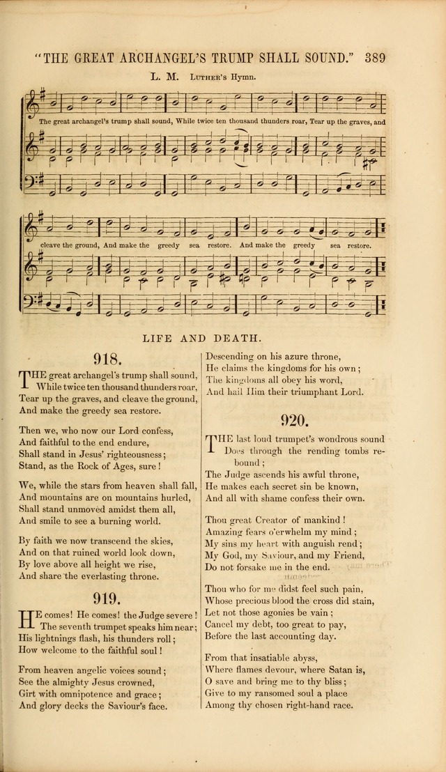 Church Pastorals, hymns and tunes for public and social worship page 389