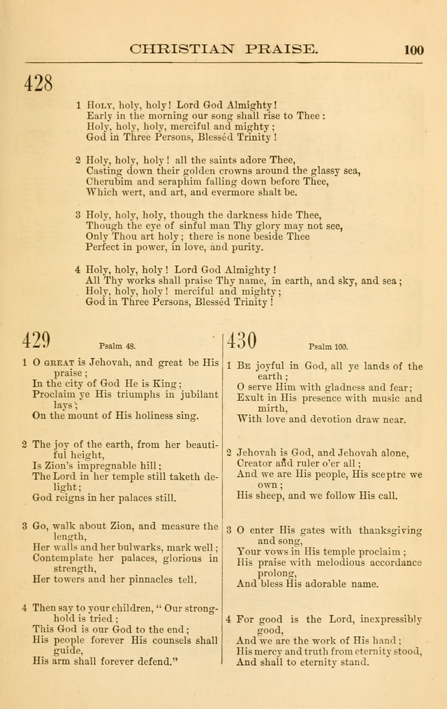 Christian Praise: hymns and tunes for the use of the Baptist churches page 196