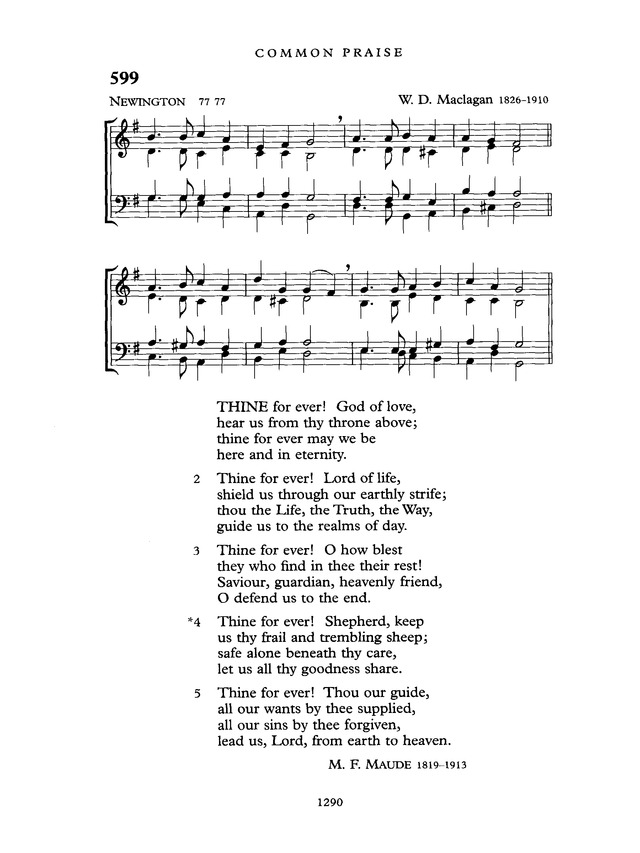 Common Praise: A new edition of Hymns Ancient and Modern page 1291