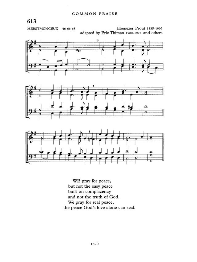 Common Praise: A new edition of Hymns Ancient and Modern page 1321
