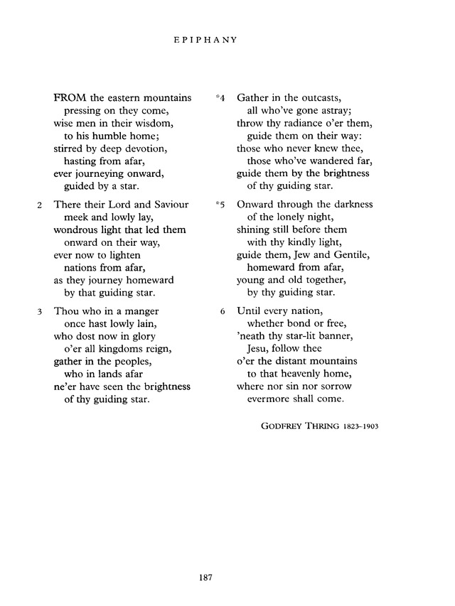 Common Praise: A new edition of Hymns Ancient and Modern page 187
