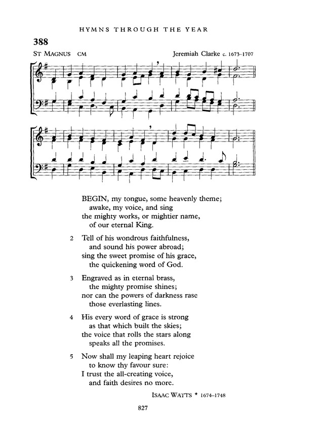 Common Praise: A new edition of Hymns Ancient and Modern page 828