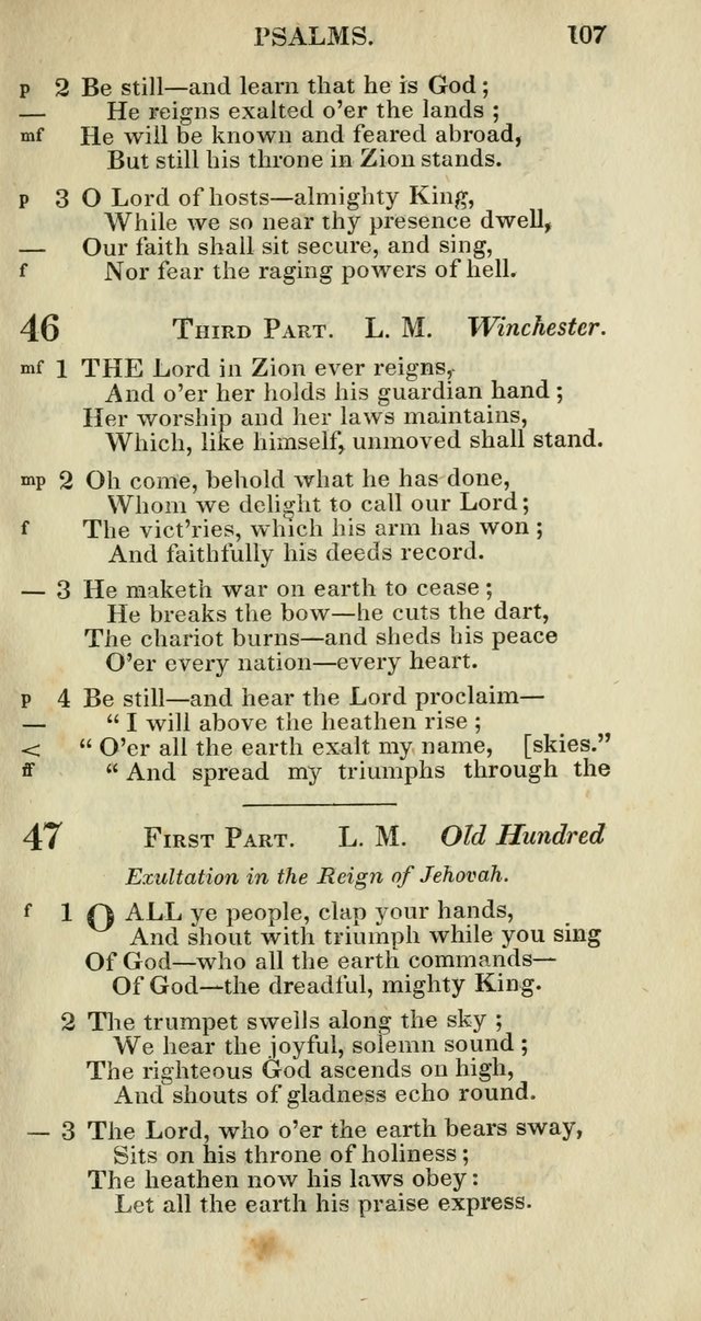 Church Psalmody: a Collection of Psalms and Hymns adapted to public worship page 110