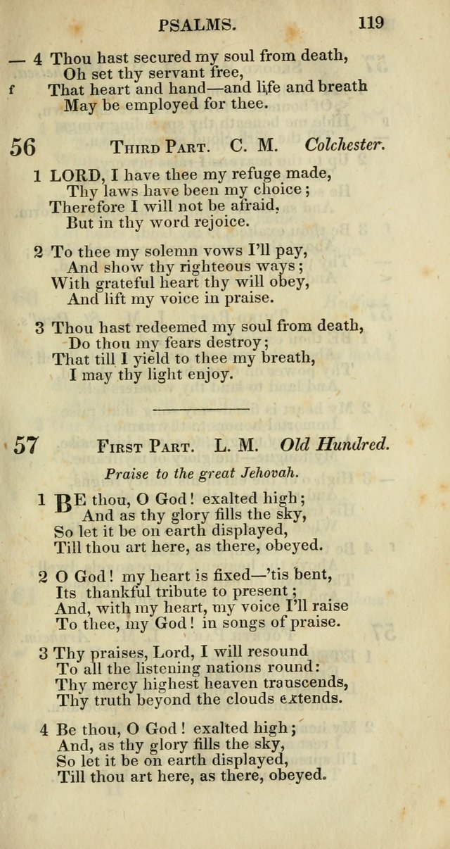 Church Psalmody: a Collection of Psalms and Hymns adapted to public worship page 122