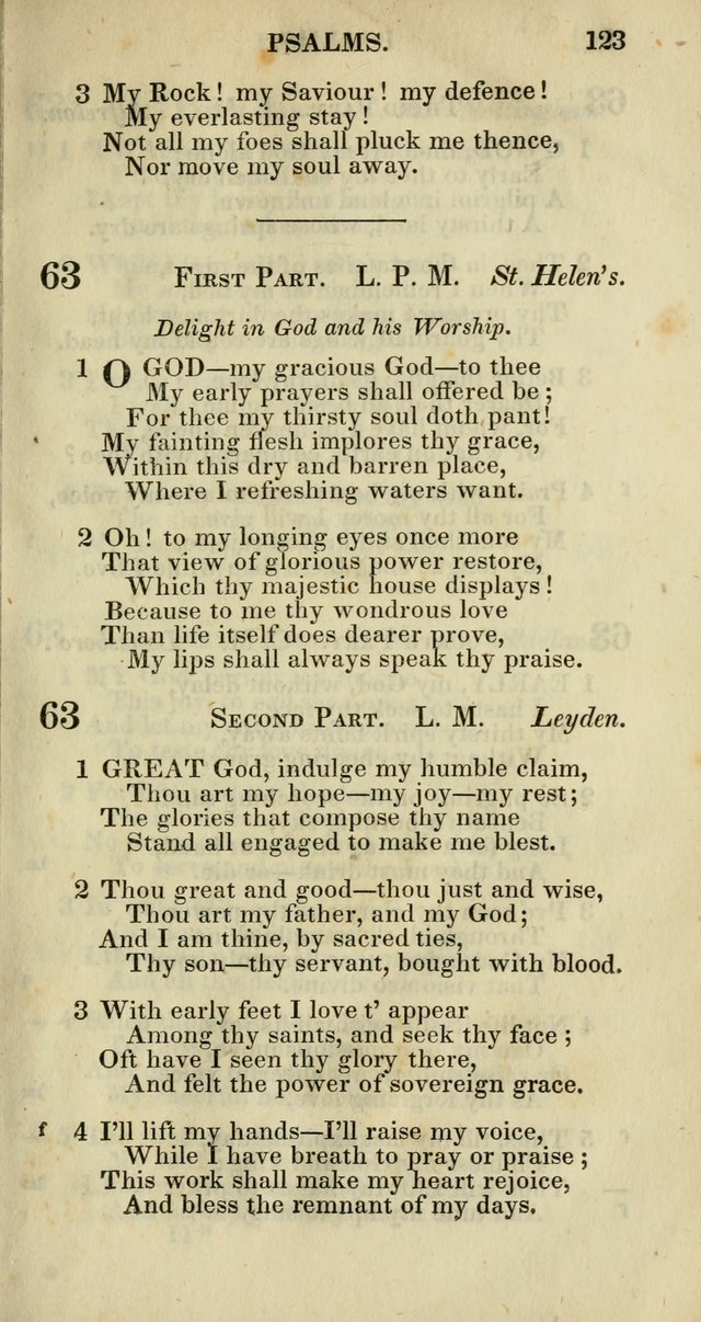 Church Psalmody: a Collection of Psalms and Hymns adapted to public worship page 126