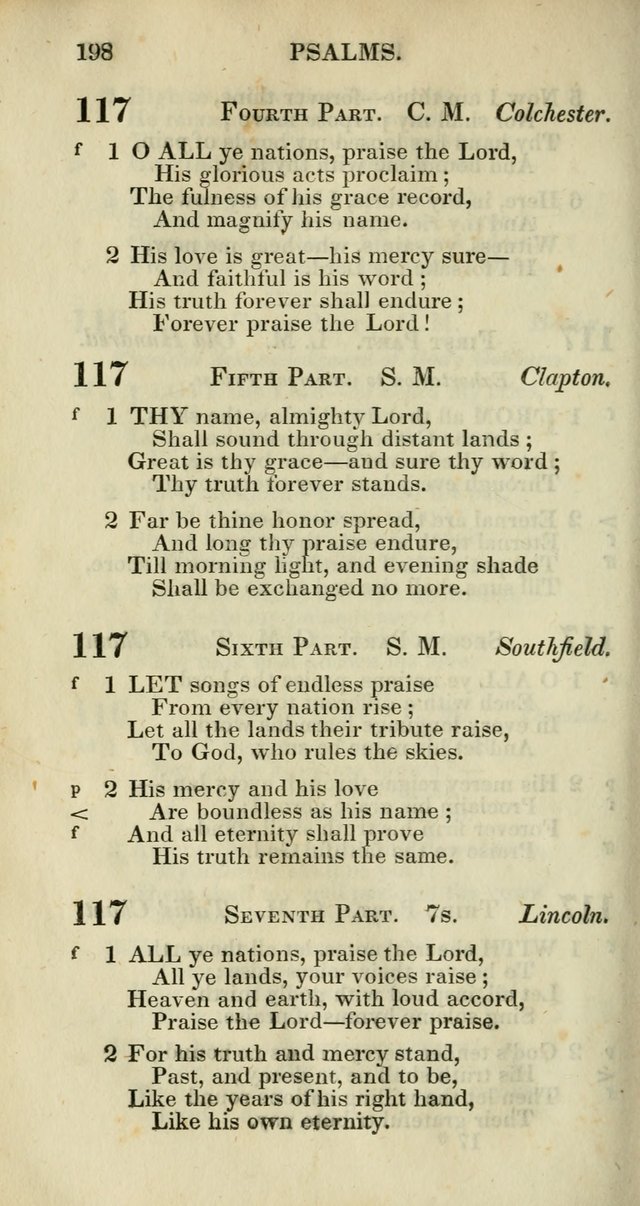 Church Psalmody: a Collection of Psalms and Hymns adapted to public worship page 201