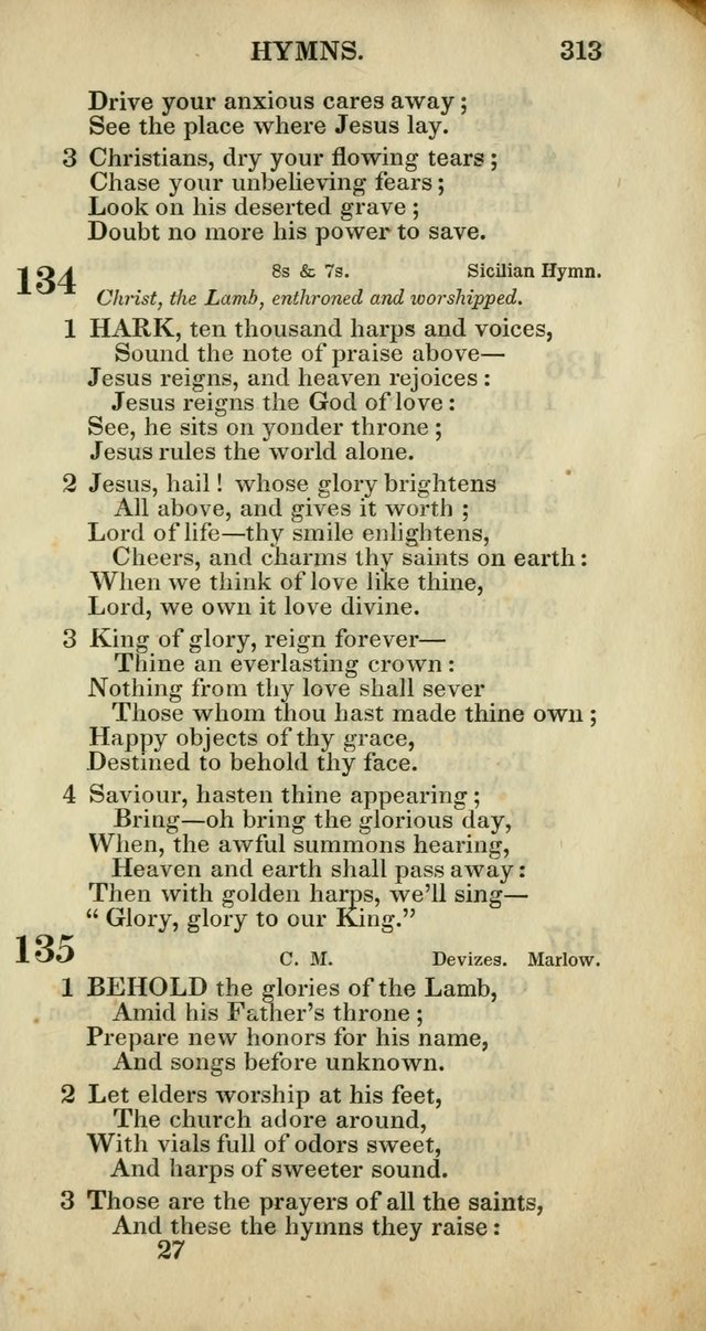Church Psalmody: a Collection of Psalms and Hymns adapted to public worship page 316