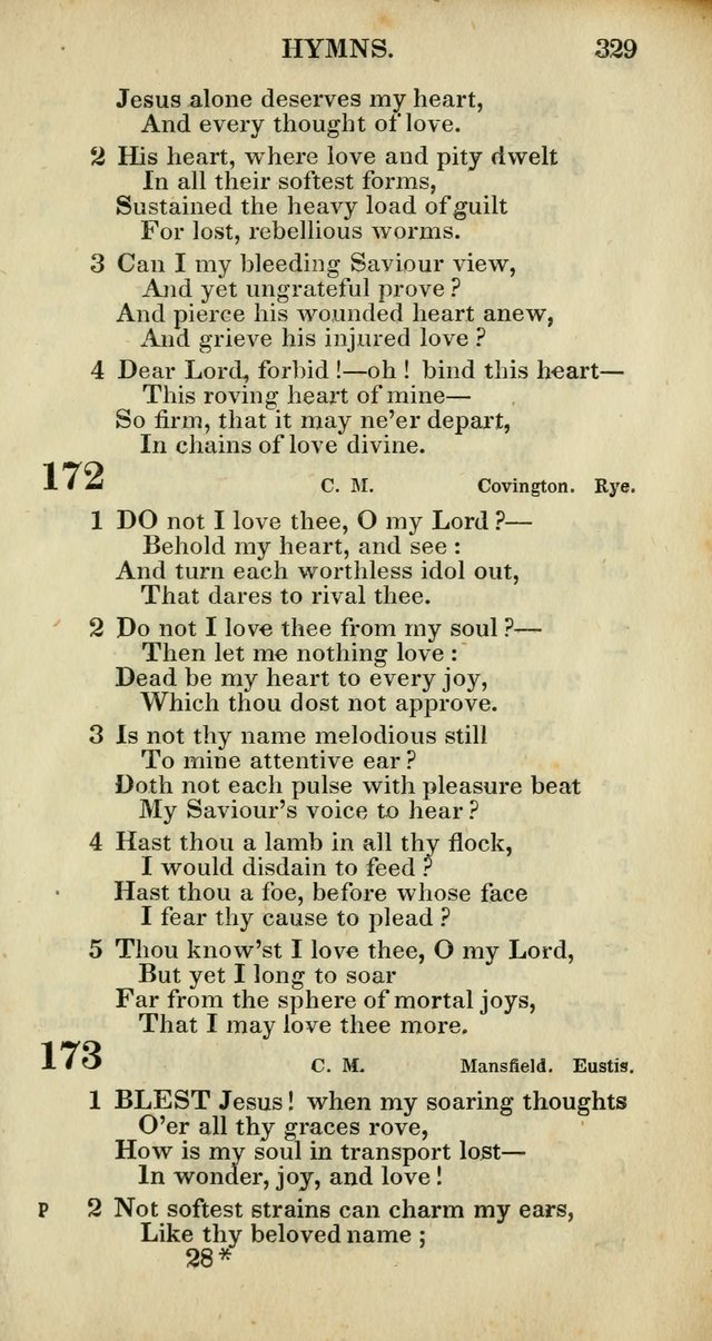 Church Psalmody: a Collection of Psalms and Hymns adapted to public worship page 332
