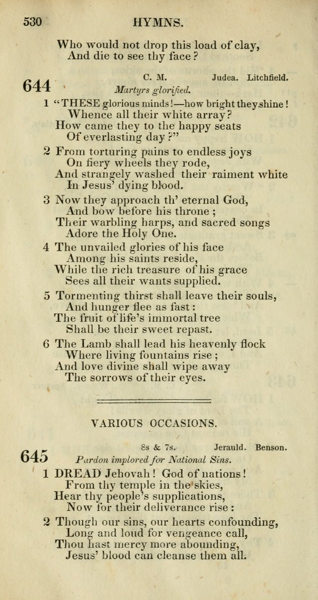 Church Psalmody: a Collection of Psalms and Hymns adapted to public worship page 533