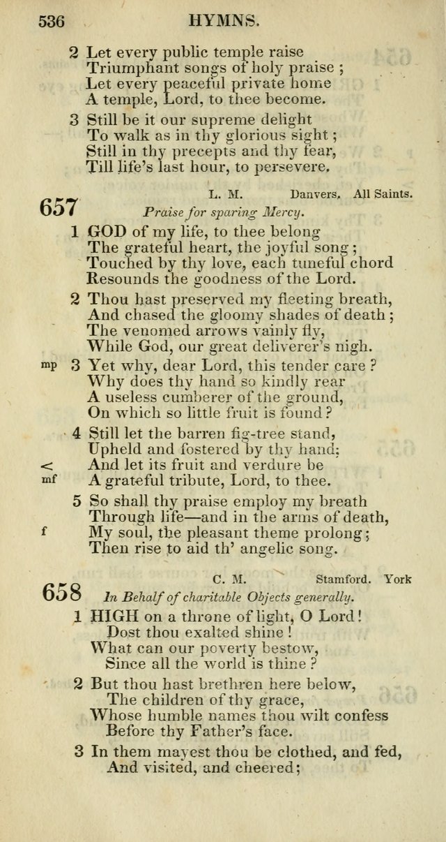 Church Psalmody: a Collection of Psalms and Hymns adapted to public worship page 539