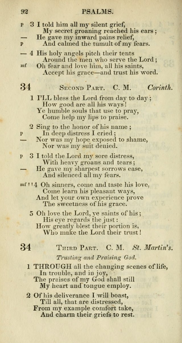 Church Psalmody: a Collection of Psalms and Hymns adapted to public worship page 95