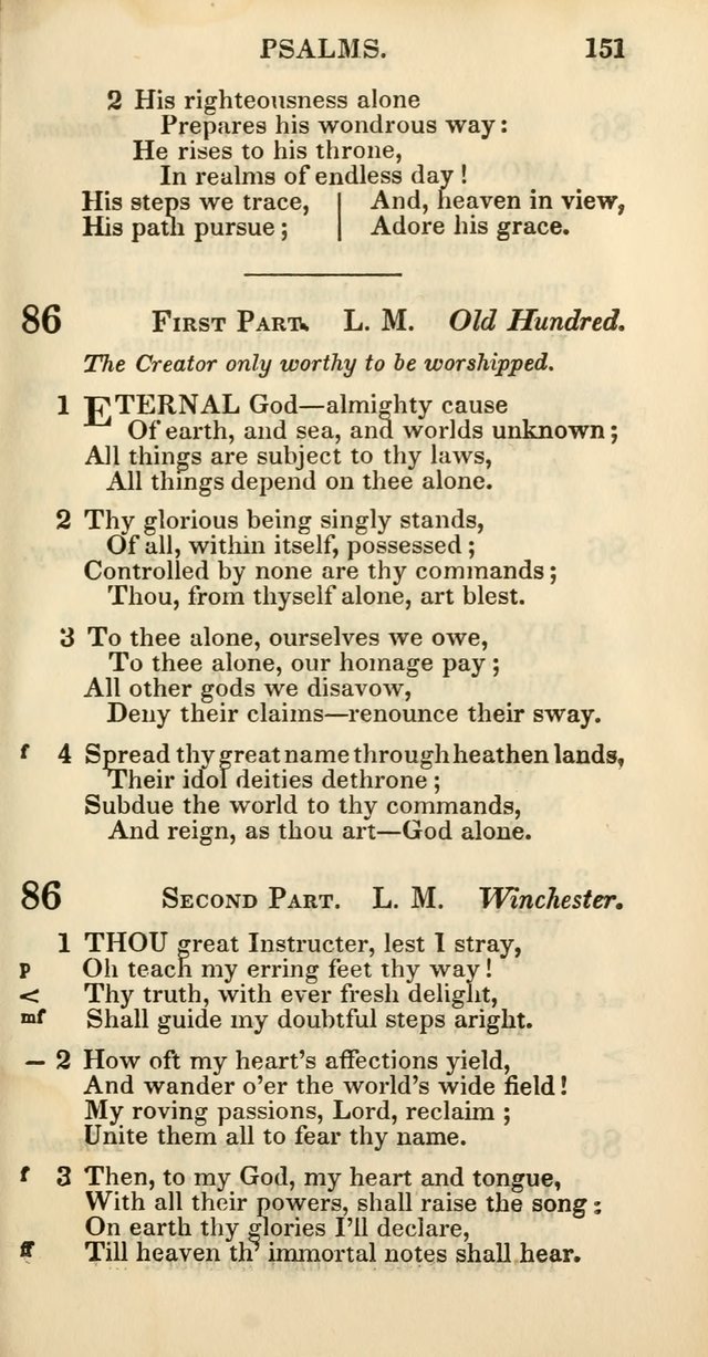 Church Psalmody: a Collection of Psalms and Hymns Adapted to Public Worship page 156