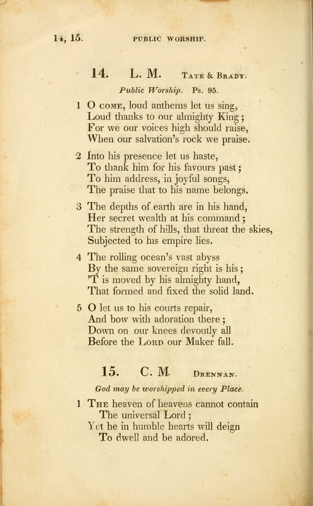 A Collection of Psalms and Hymns for Christian Worship. (3rd ed.) page 12