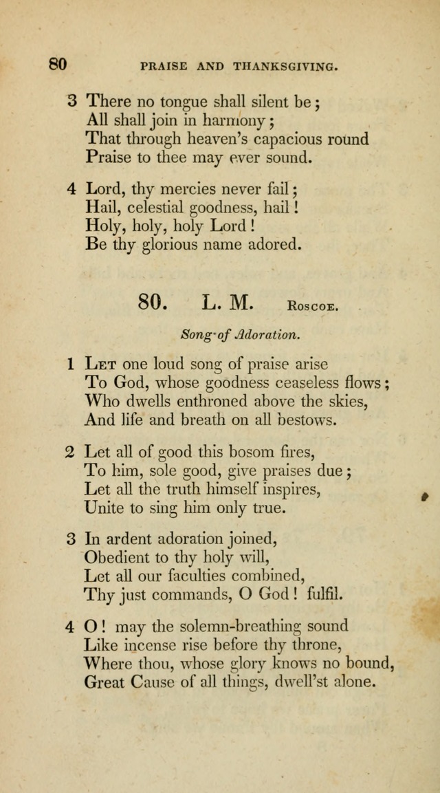 A Collection of Psalms and Hymns for Christian Worship (10th ed.) page 58