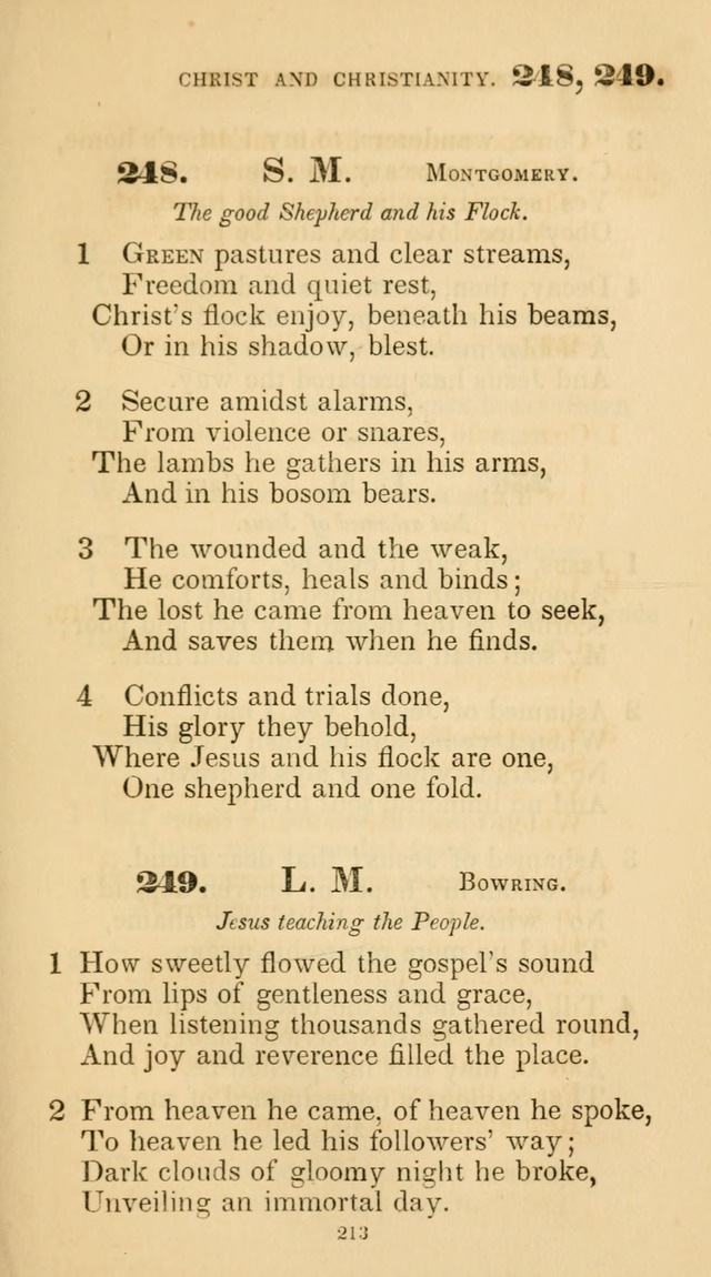 A Collection of Psalms and Hymns for Christian Worship. (45th ed.) page 213