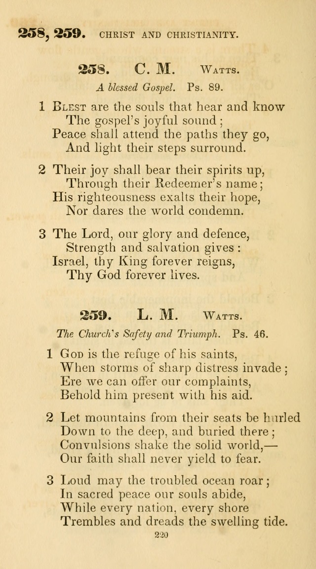 A Collection of Psalms and Hymns for Christian Worship. (45th ed.) page 220