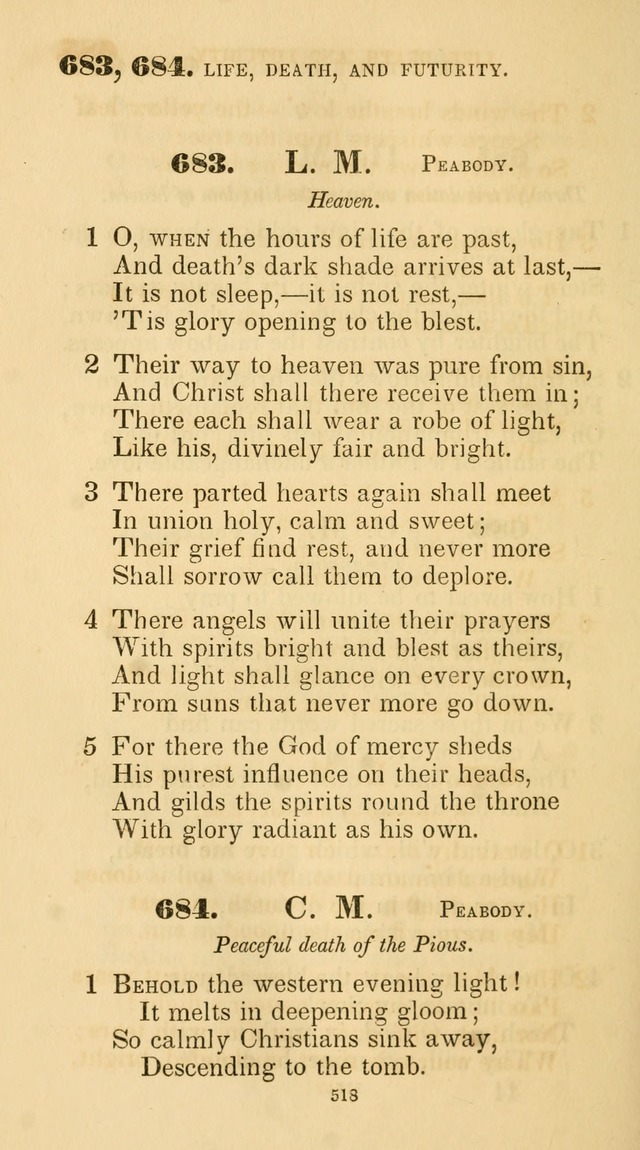 A Collection of Psalms and Hymns for Christian Worship. (45th ed.) page 518