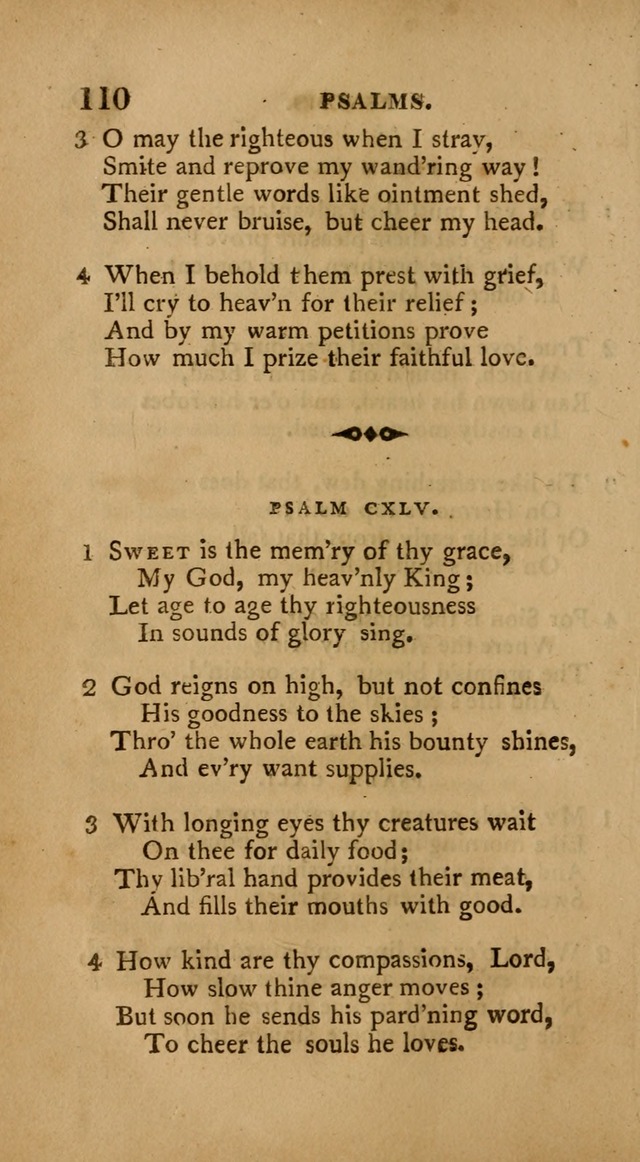 A Collection of Psalms and Hymns: from various authors, chiefly designed for public worship (4th ed.) page 110