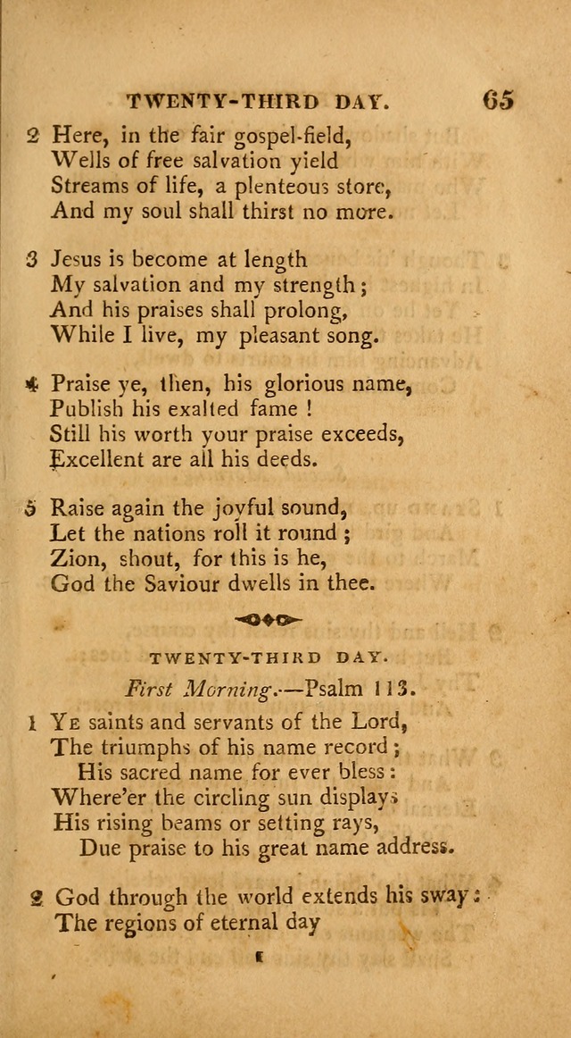 A Collection of Psalms and Hymns: from various authors, chiefly designed for public worship (4th ed.) page 65
