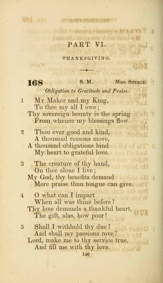 A Collection of Psalms and Hymns: from Watts, Doddridge, and others (4th ed. with an appendix) page 162