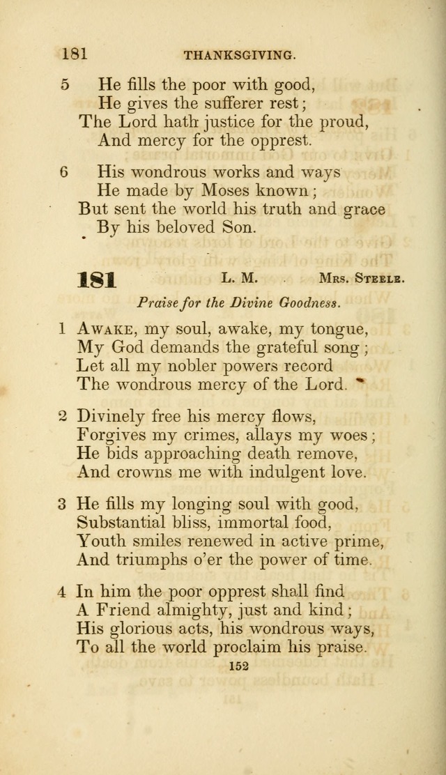 A Collection of Psalms and Hymns: from Watts, Doddridge, and others (4th ed. with an appendix) page 174