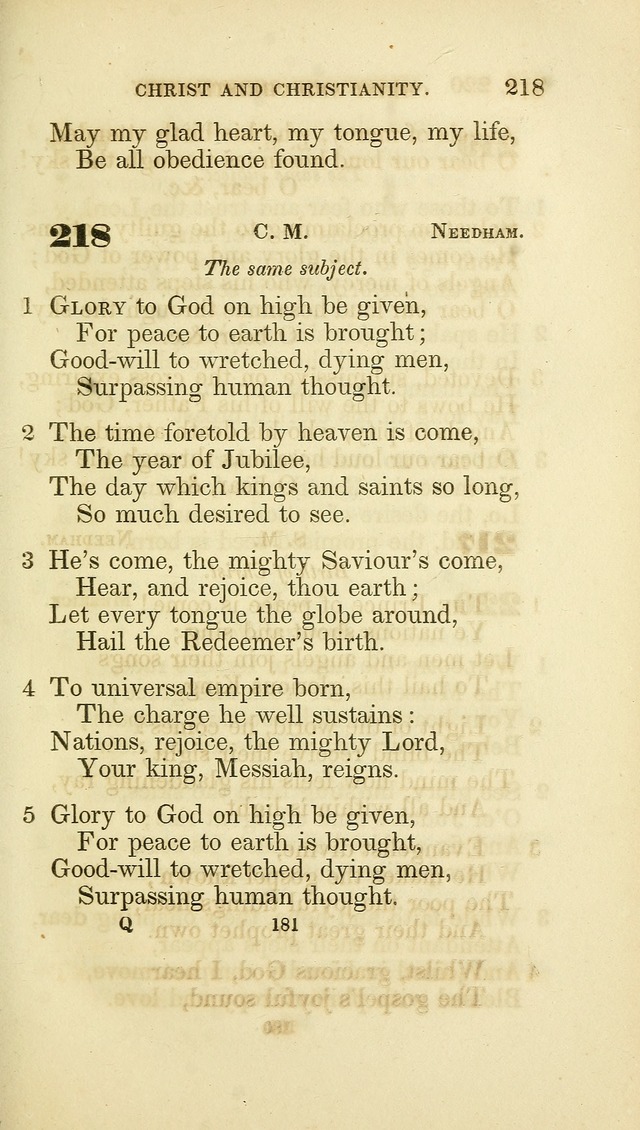 A Collection of Psalms and Hymns: from Watts, Doddridge, and others (4th ed. with an appendix) page 203