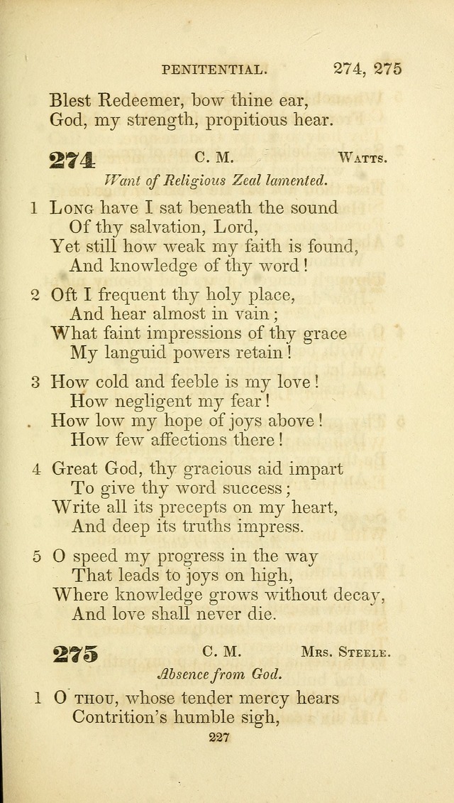 A Collection of Psalms and Hymns: from Watts, Doddridge, and others (4th ed. with an appendix) page 249