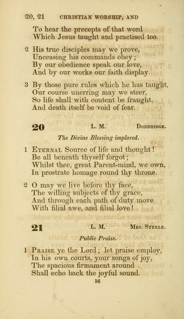 A Collection of Psalms and Hymns: from Watts, Doddridge, and others (4th ed. with an appendix) page 38