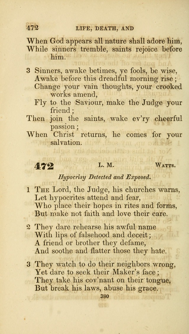 A Collection of Psalms and Hymns: from Watts, Doddridge, and others (4th ed. with an appendix) page 404