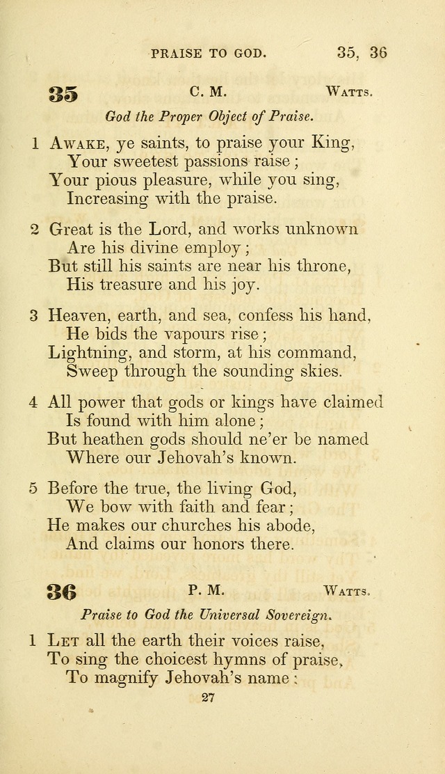 A Collection of Psalms and Hymns: from Watts, Doddridge, and others (4th ed. with an appendix) page 49