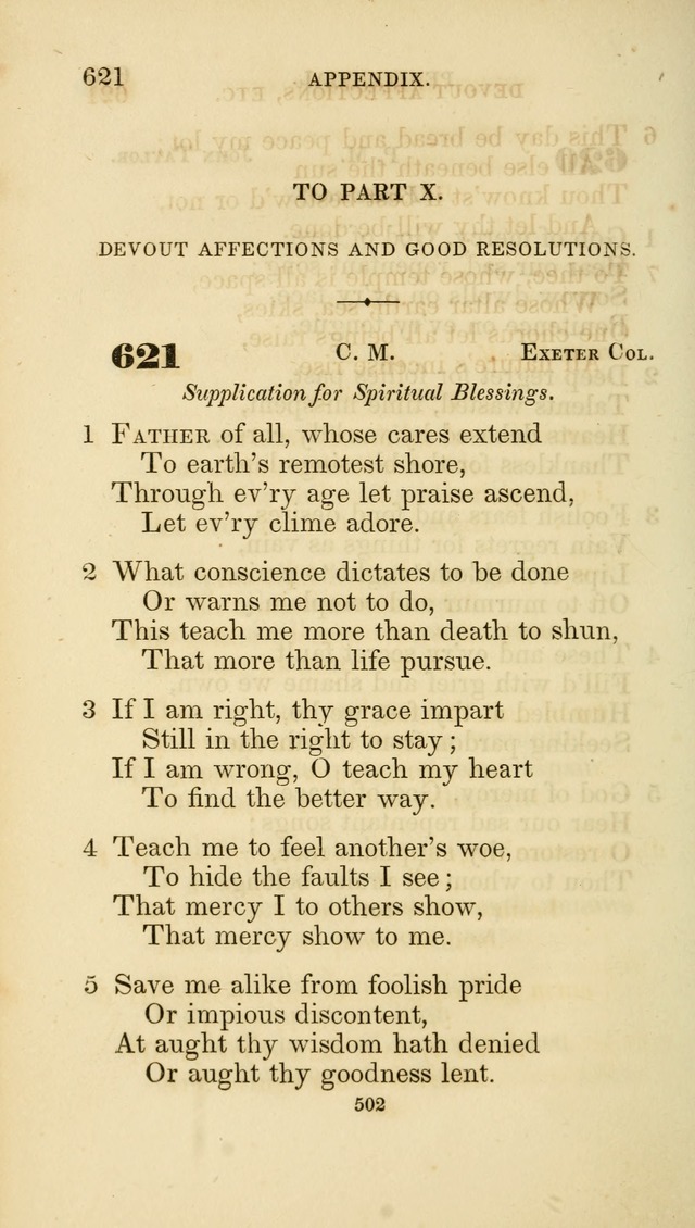 A Collection of Psalms and Hymns: from Watts, Doddridge, and others (4th ed. with an appendix) page 526