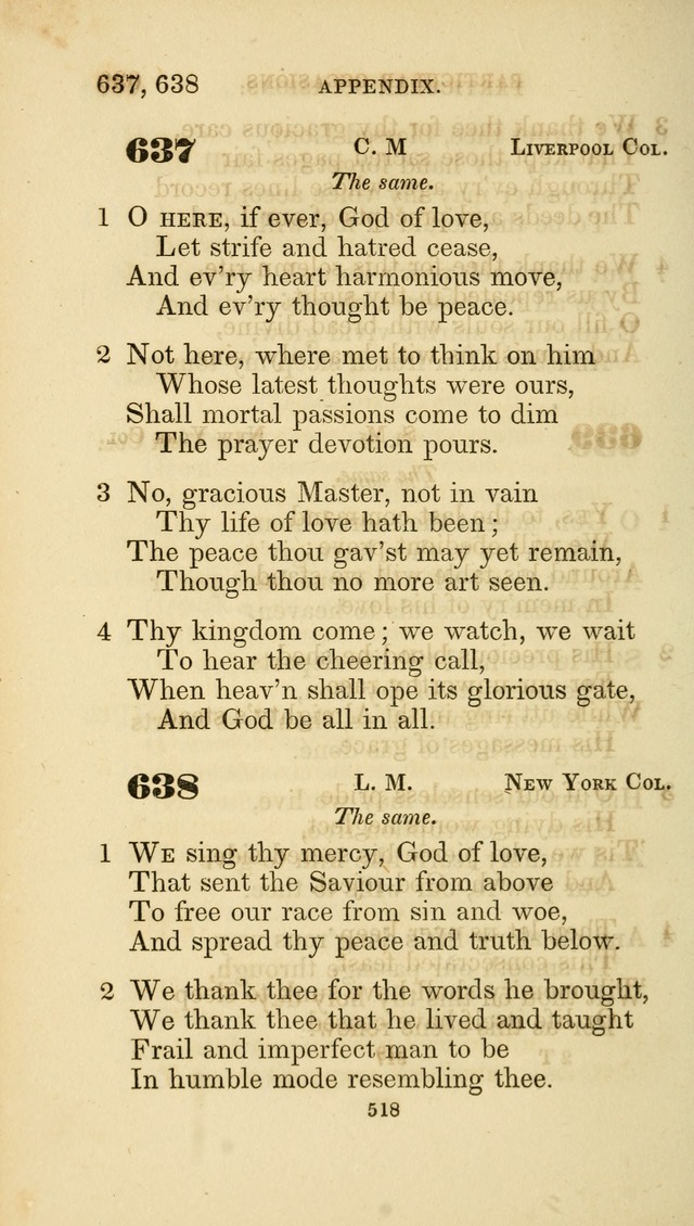 A Collection of Psalms and Hymns: from Watts, Doddridge, and others (4th ed. with an appendix) page 542