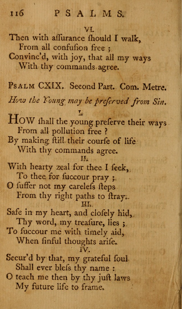 A Collection of Psalms and Hymns for Publick Worship page 112