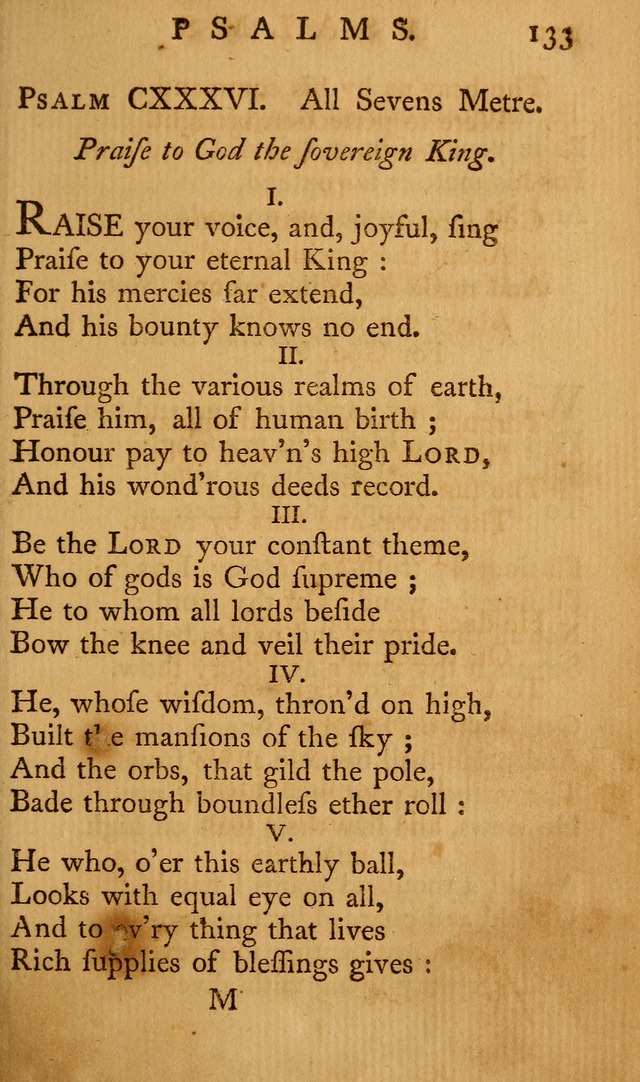 A Collection of Psalms and Hymns for Publick Worship page 129