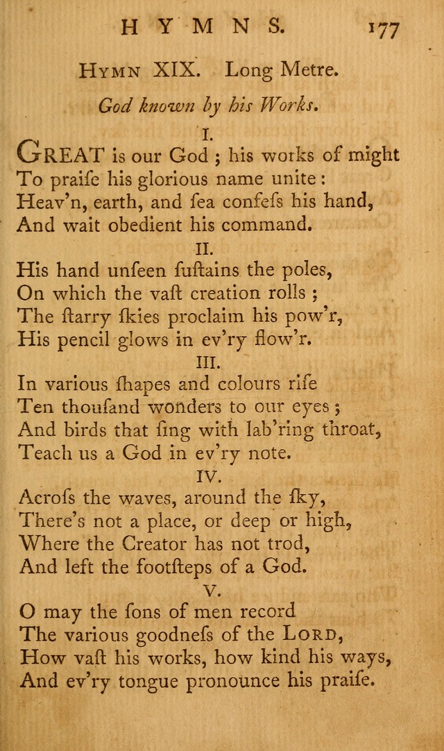A Collection of Psalms and Hymns for Publick Worship page 173