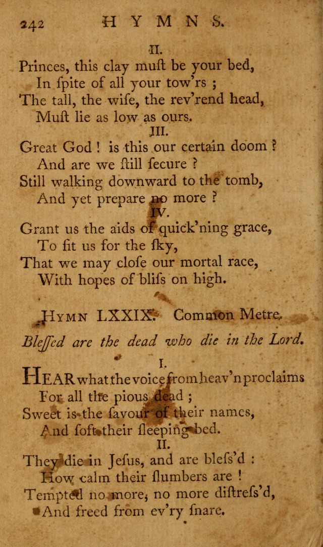 A Collection of Psalms and Hymns for Publick Worship page 238