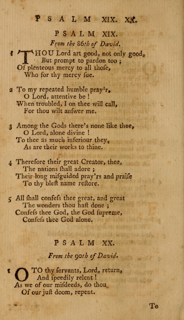 A Collection of Psalms and Hymns for Public Worship page 20