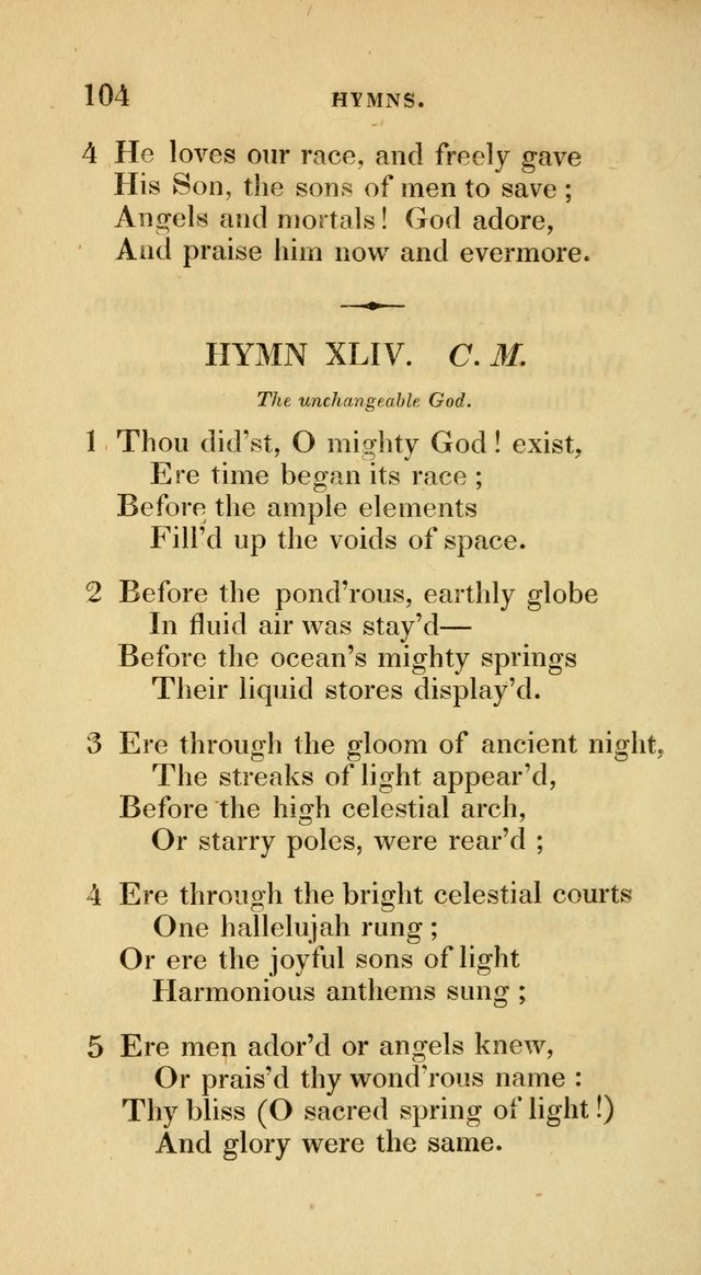 A Collection of Psalms and Hymns for Social and Private Worship page 104