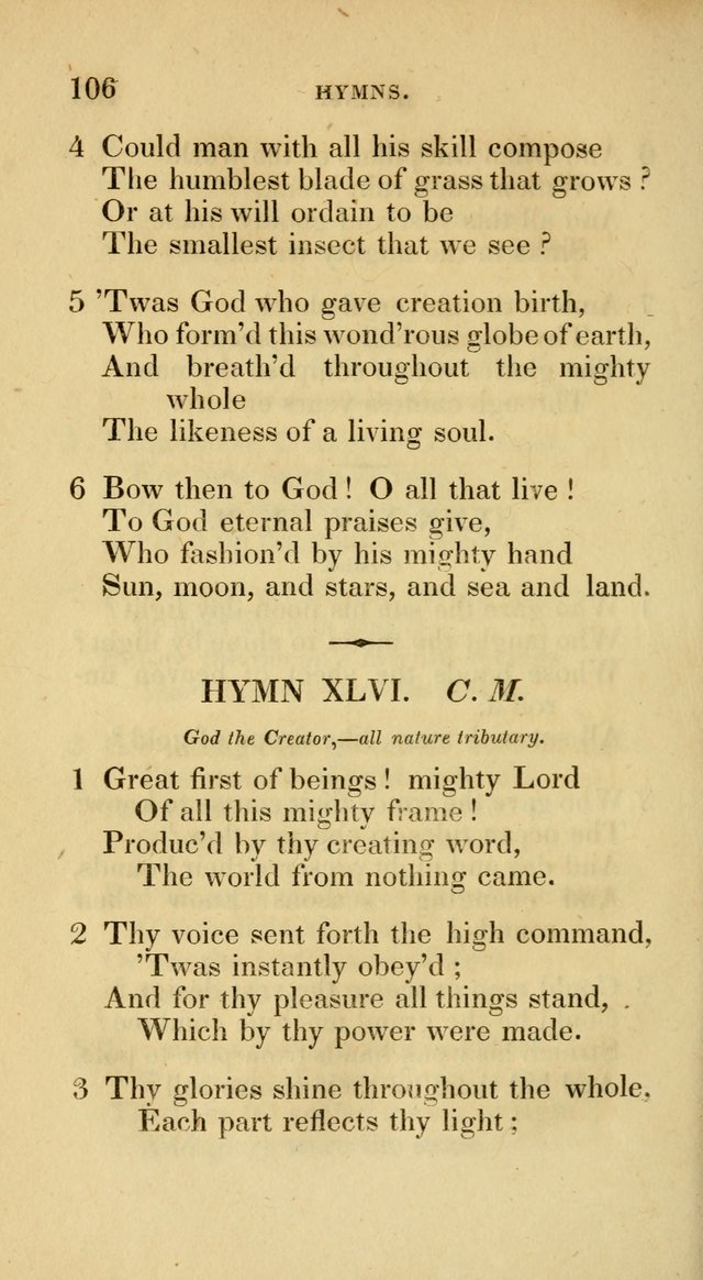 A Collection of Psalms and Hymns for Social and Private Worship page 106