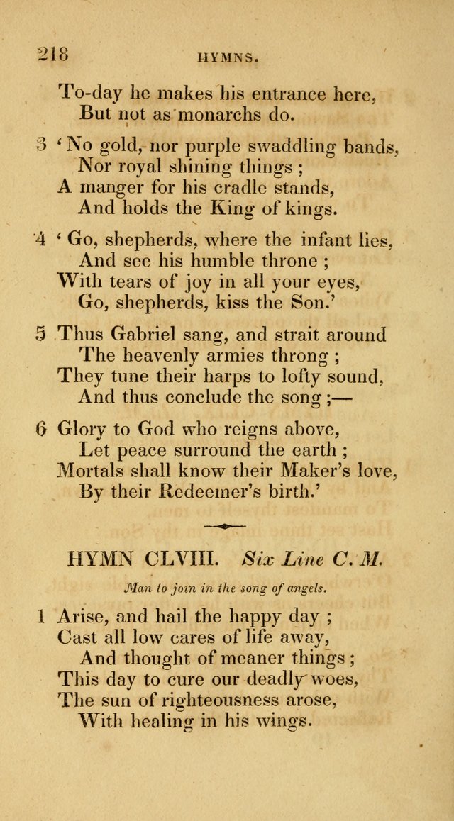 A Collection of Psalms and Hymns for Social and Private Worship page 218