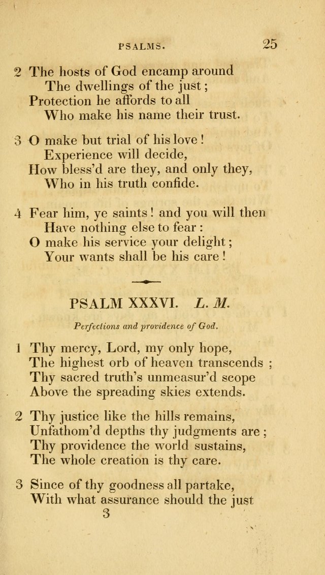 A Collection of Psalms and Hymns for Social and Private Worship page 25