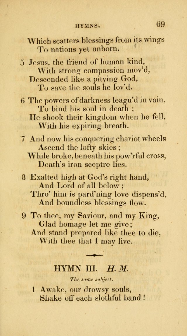 A Collection of Psalms and Hymns for Social and Private Worship page 69