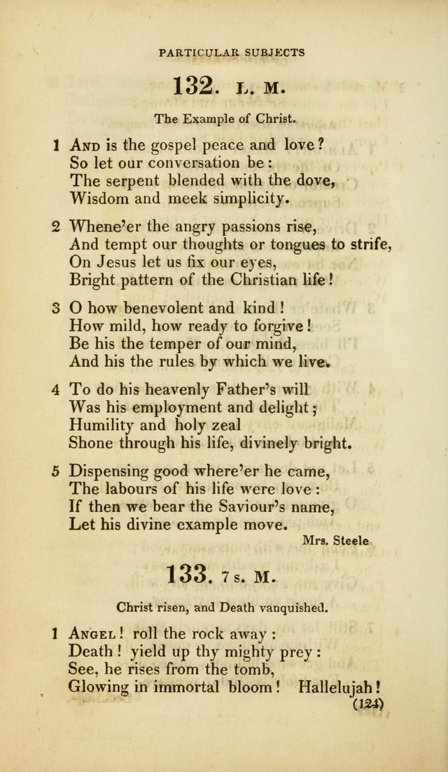 A Collection of Psalms and Hymns, for Social and Private Worship (Rev. ed.  with supplement) page 125