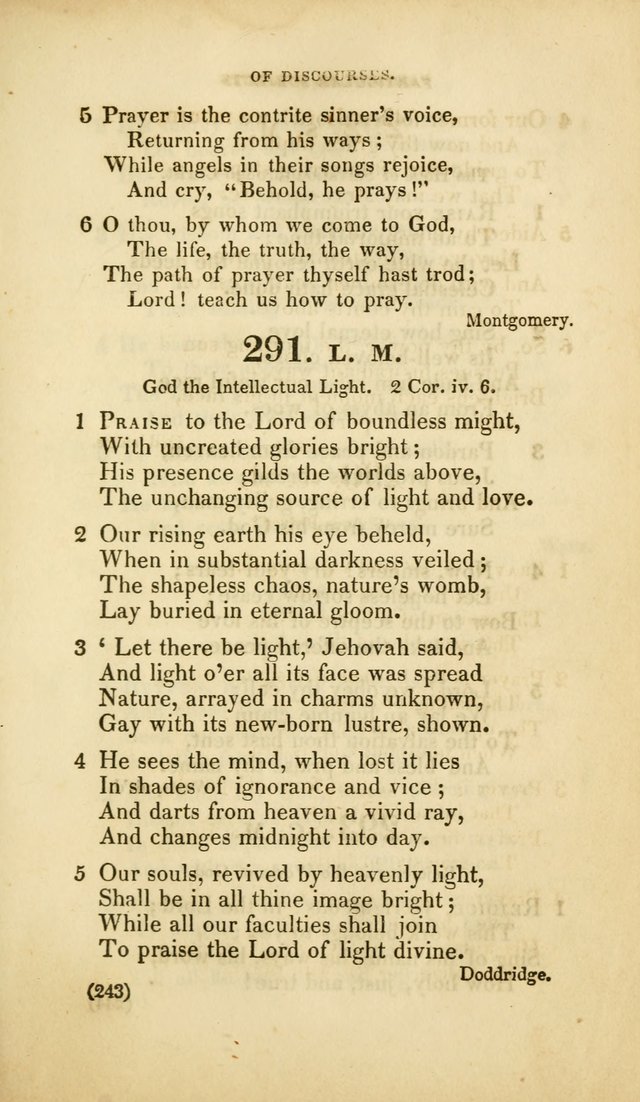 A Collection of Psalms and Hymns, for Social and Private Worship (Rev. ed.  with supplement) page 244