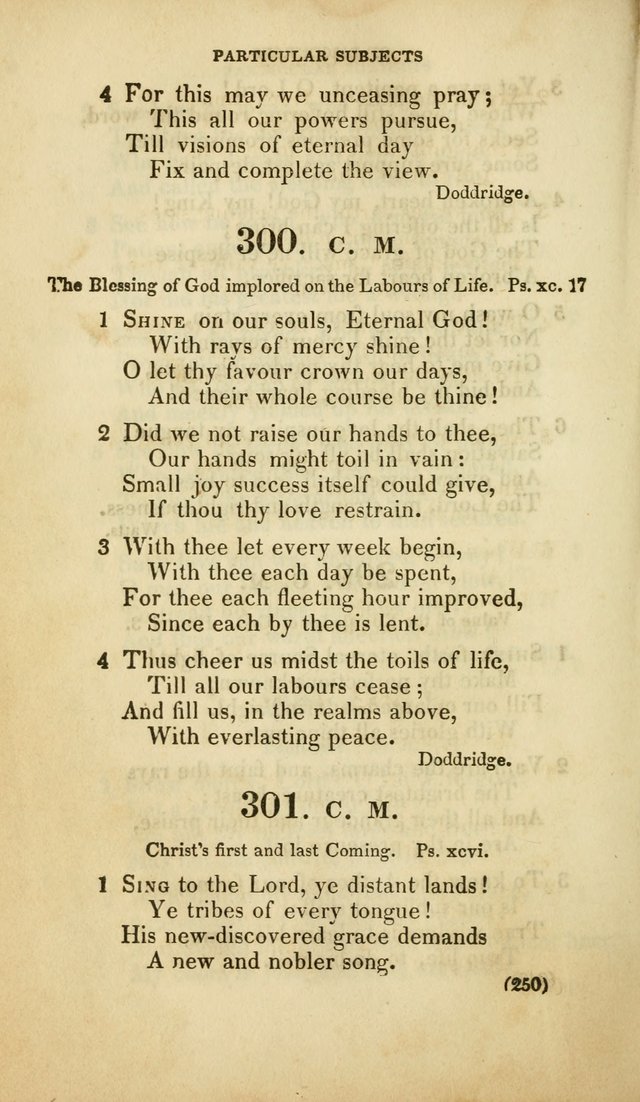 A Collection of Psalms and Hymns, for Social and Private Worship (Rev. ed.  with supplement) page 251