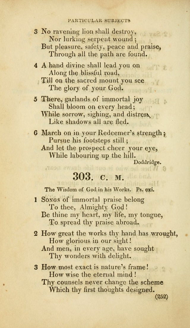 A Collection of Psalms and Hymns, for Social and Private Worship (Rev. ed.  with supplement) page 253