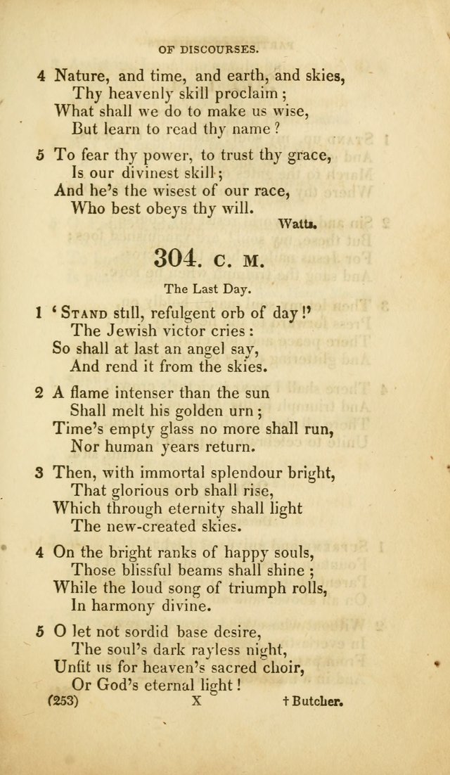 A Collection of Psalms and Hymns, for Social and Private Worship (Rev. ed.  with supplement) page 254